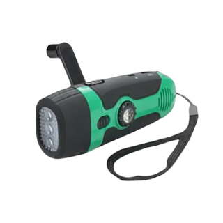 FM radio manual rechargeable 3 Led dynamo torch emergency hand crank flashlight